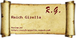 Reich Gizella névjegykártya