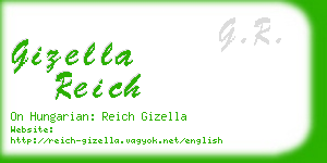 gizella reich business card